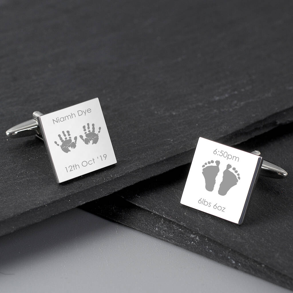 New Baby Gifts Dad Cufflinks