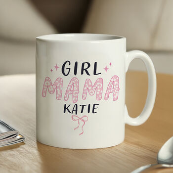 New Mum Gifts Girl Mama Personalised Mug