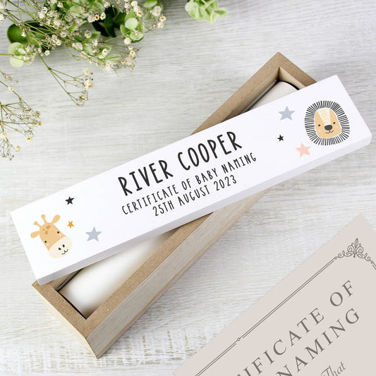 Personalised Birth Certificate Holder New Baby Gifts