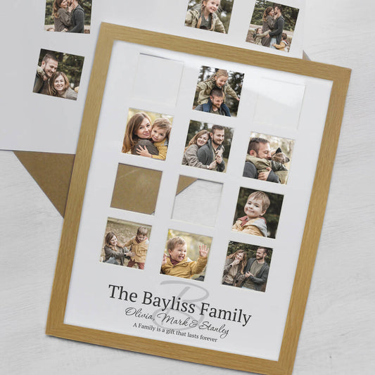 Personalised Family Multi Photo Frame Collage Gift