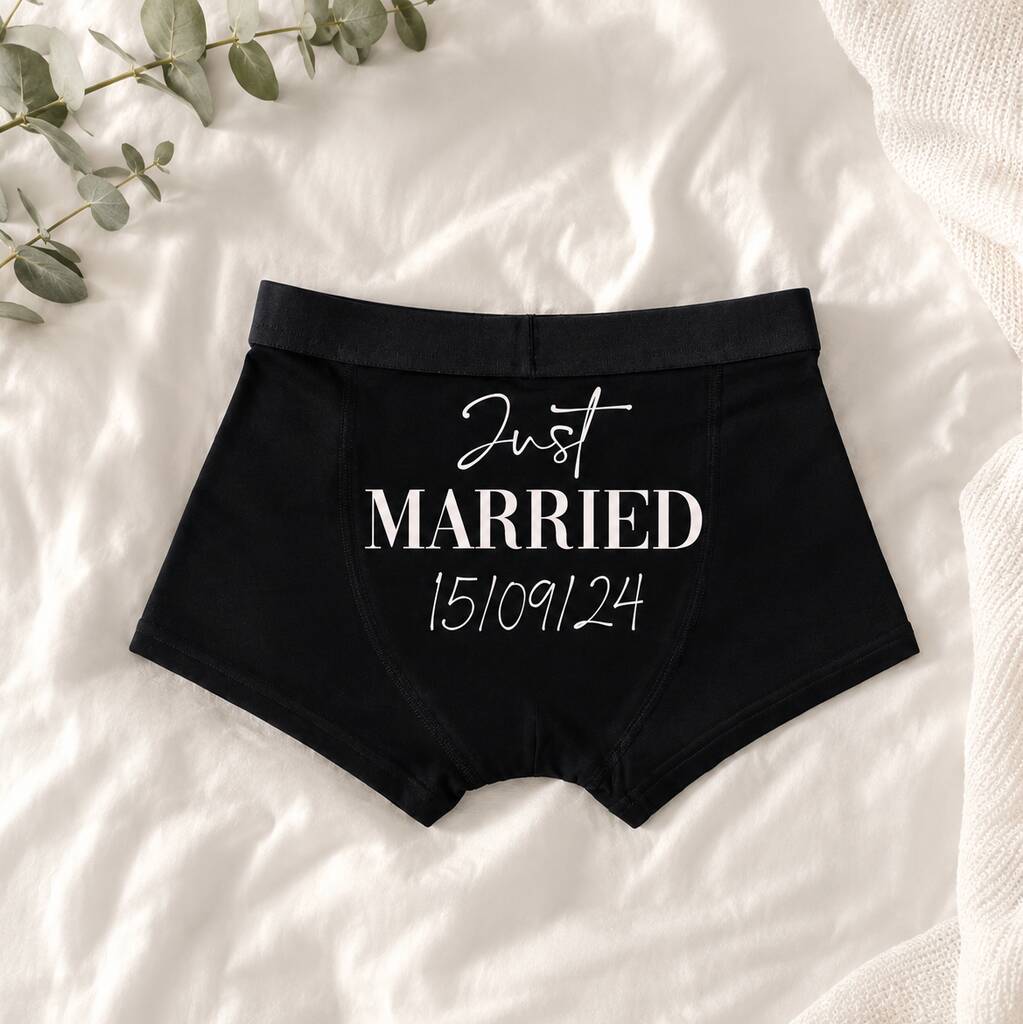 Personalised Groom Boxers Groom Gifts Best Man Proposal
