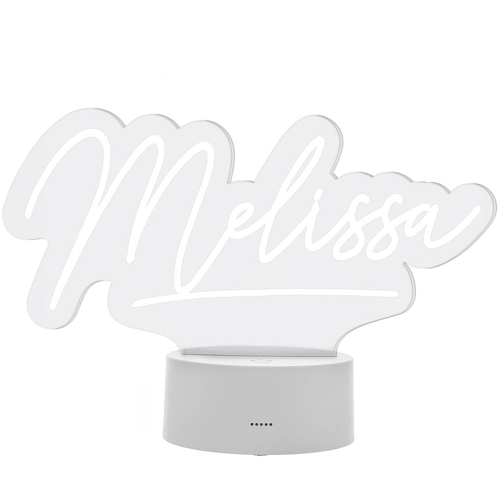 Personalised Night Light Gift LED Colour Changing