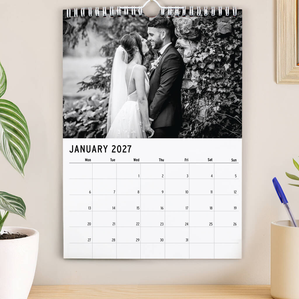 Personalised Photo Wall Calendar Gift