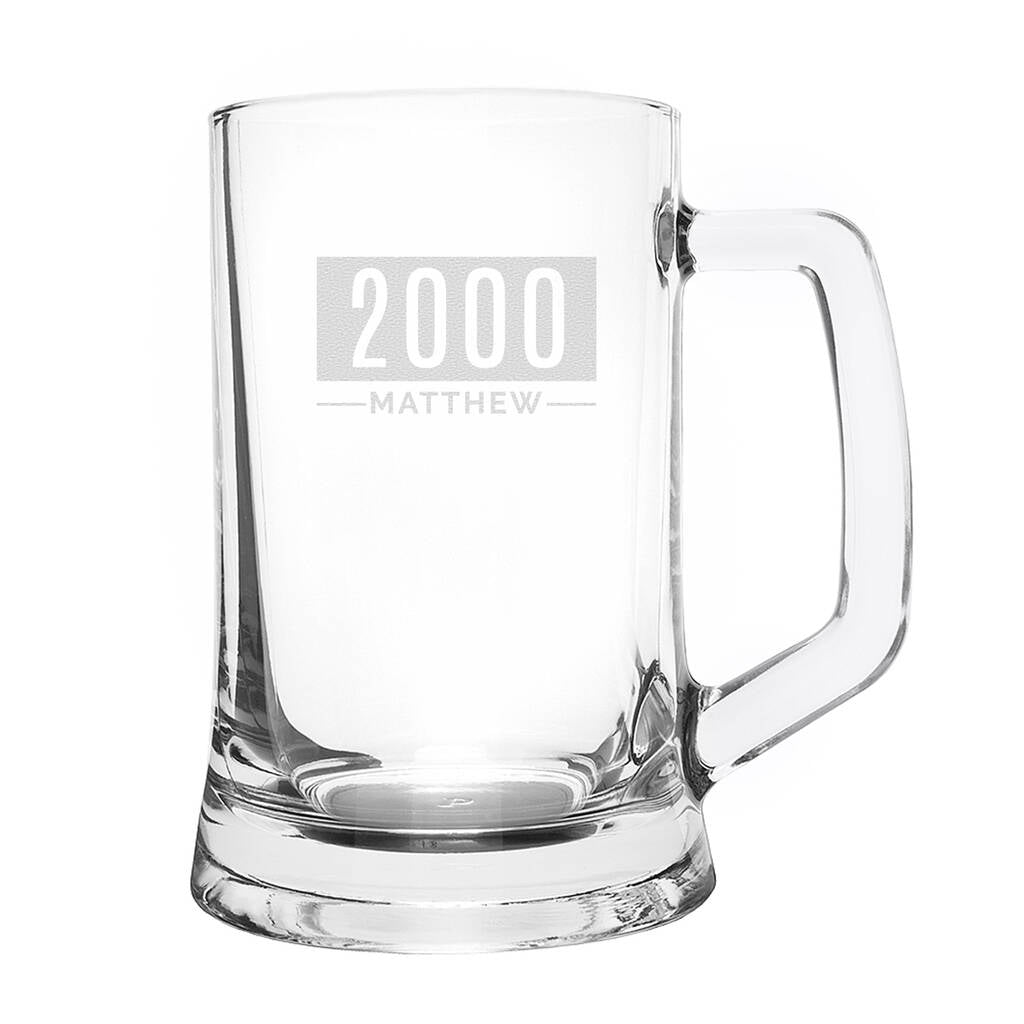 Personalised Pint Glass Tankard Gifts For Him