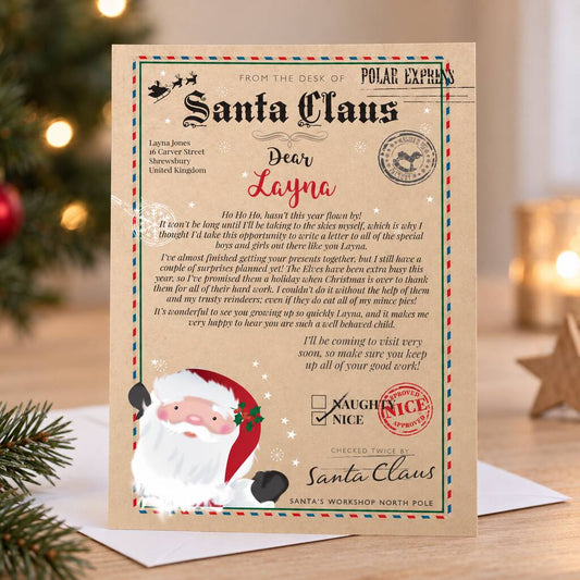 Personalised Santa Claus Letter Gift For Children