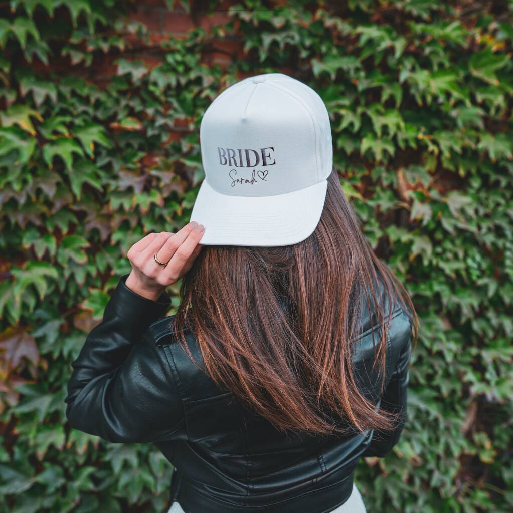 Personalised Team Bride Caps Gift
