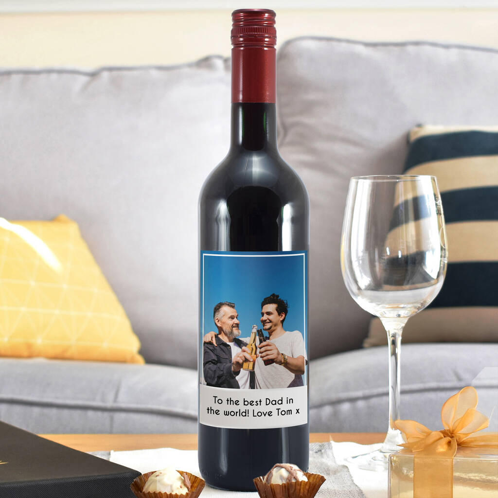Personalised Wine Bottle Thank You Gift