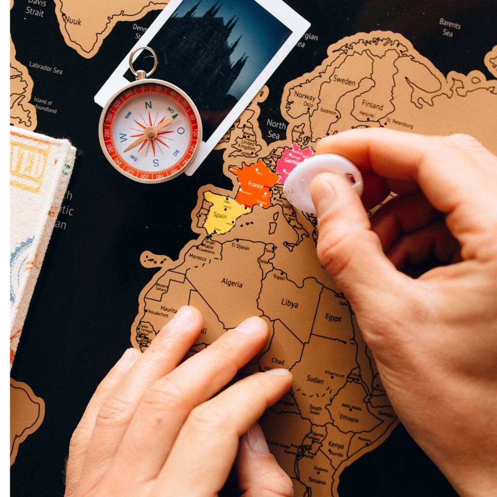 Scratch Off World Map Travel Gifts