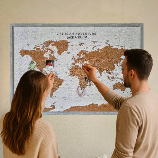 Travel Map With Pins Travel Gifts