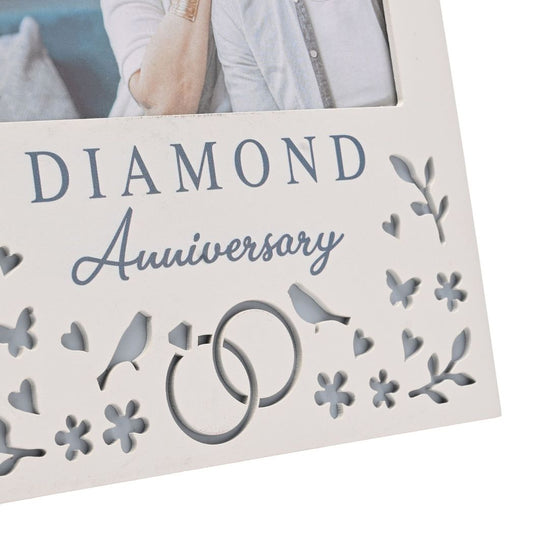 Diamond Anniversary Gift Photo Frame 6 x 4ins