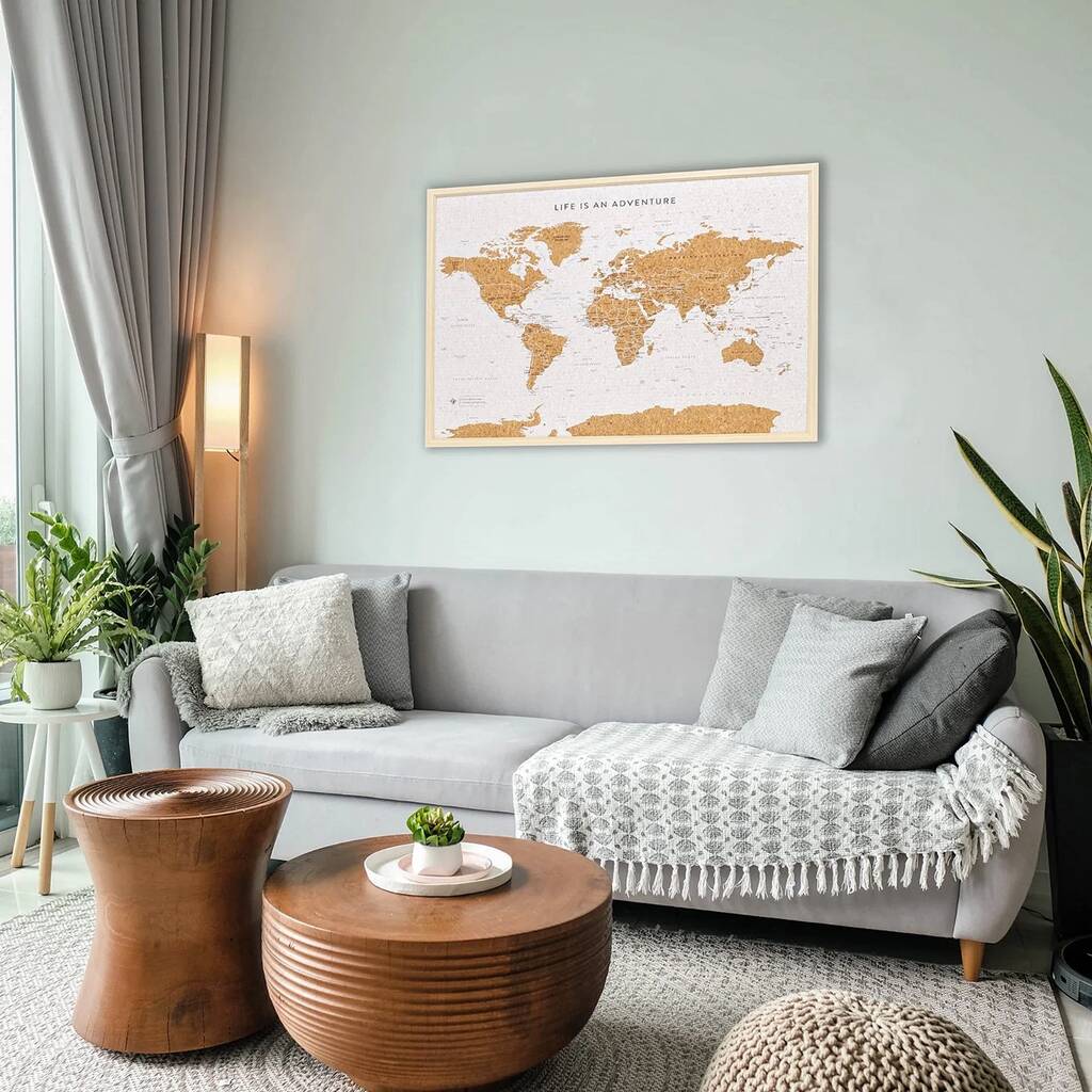 World Map With Pins Gifts For Travellers