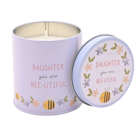 Daughter Gifts Tin Candle 8cm x 7.5cm
