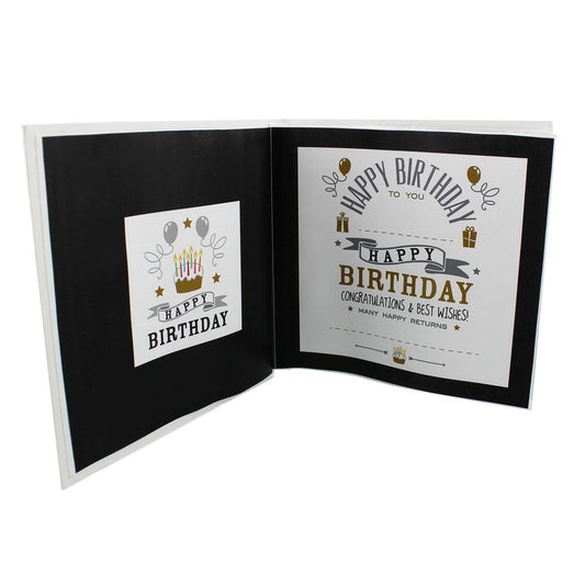 21st Birthday Gift - Milestones Birthday Boy Photo Album 4"x6"