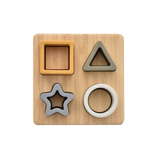 Baby Silicone & Bamboo Star Puzzle