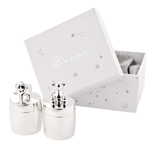 Baby Tooth and Curl Boxes - Silver Plated