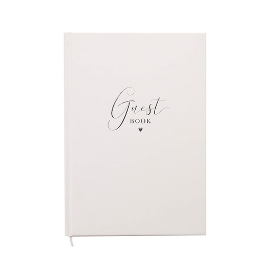 Wedding Guest Book - White