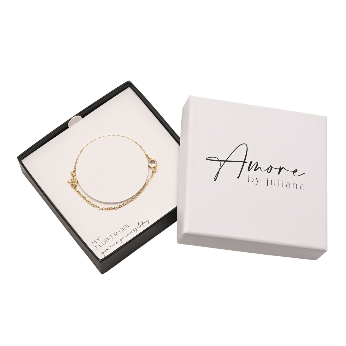 Amore Gold Plated Bracelet - Flower Girl