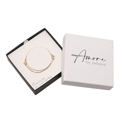 Amore Gold Plated Bracelet - Flower Girl