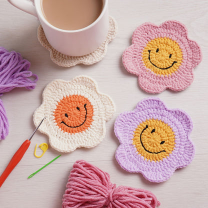 DIY Gifts Craft Your Own Flower Coasters Set