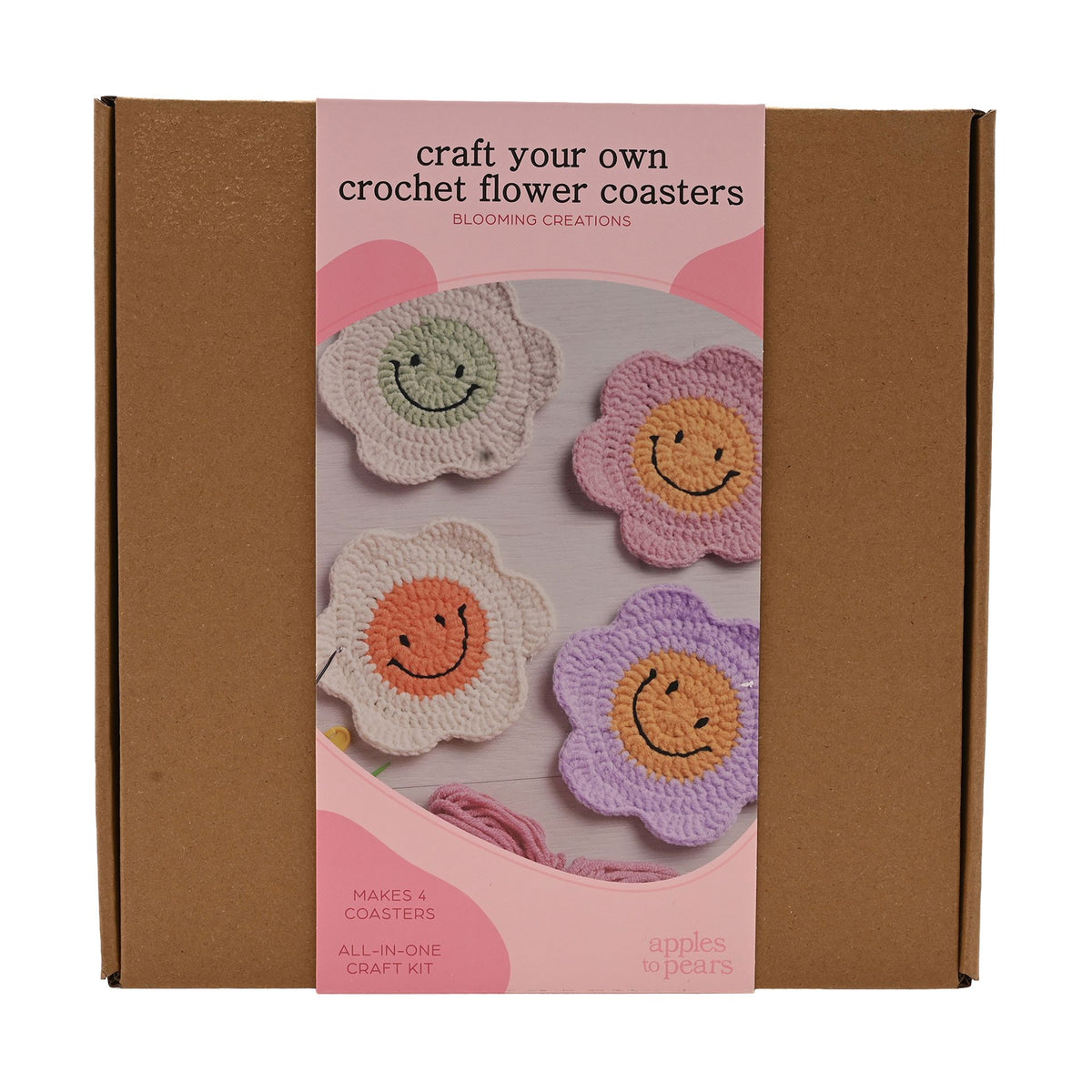 DIY Gifts Craft Your Own Flower Coasters Set