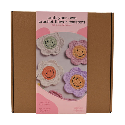 DIY Gifts Craft Your Own Flower Coasters Set