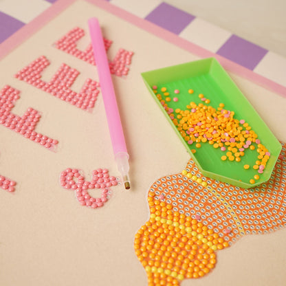 DIY Gifts Art Canvas Craft Set - Coffee and Pastries