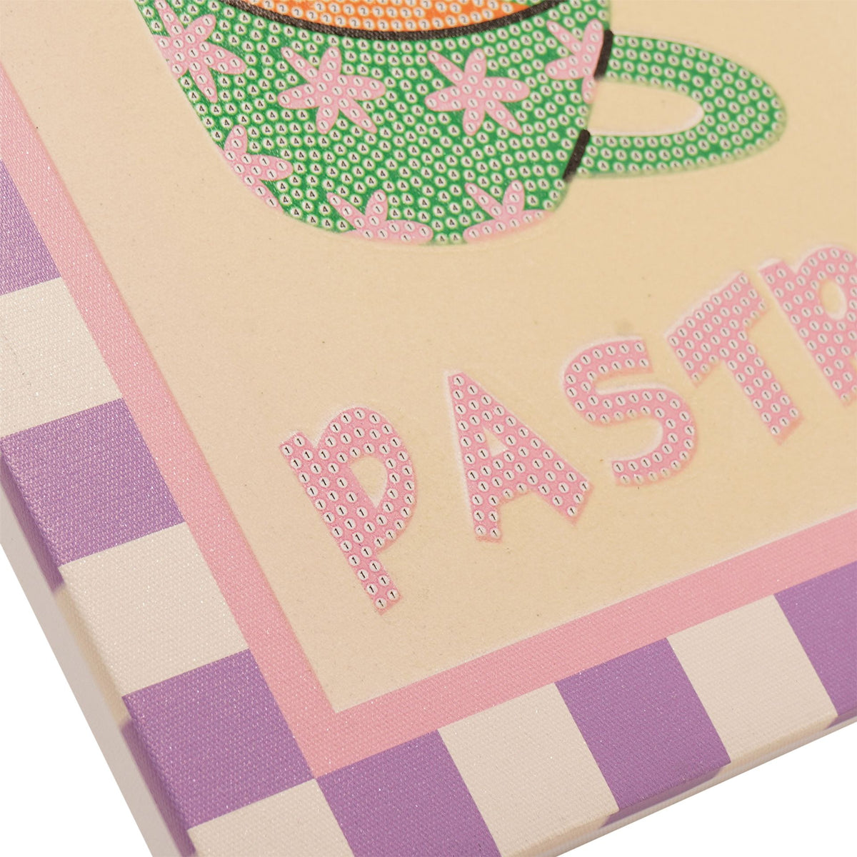 DIY Gifts Art Canvas Craft Set - Coffee and Pastries