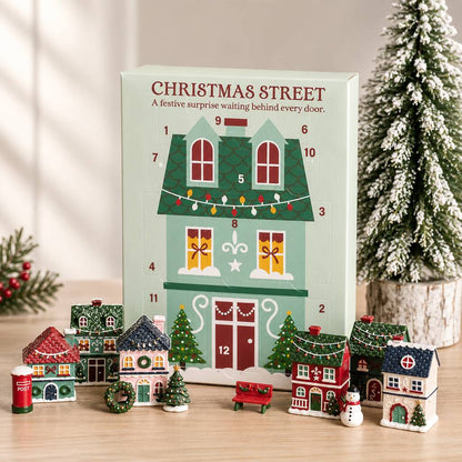 12 Days Christmas Advent Calendar Reusable Festive Village Scene