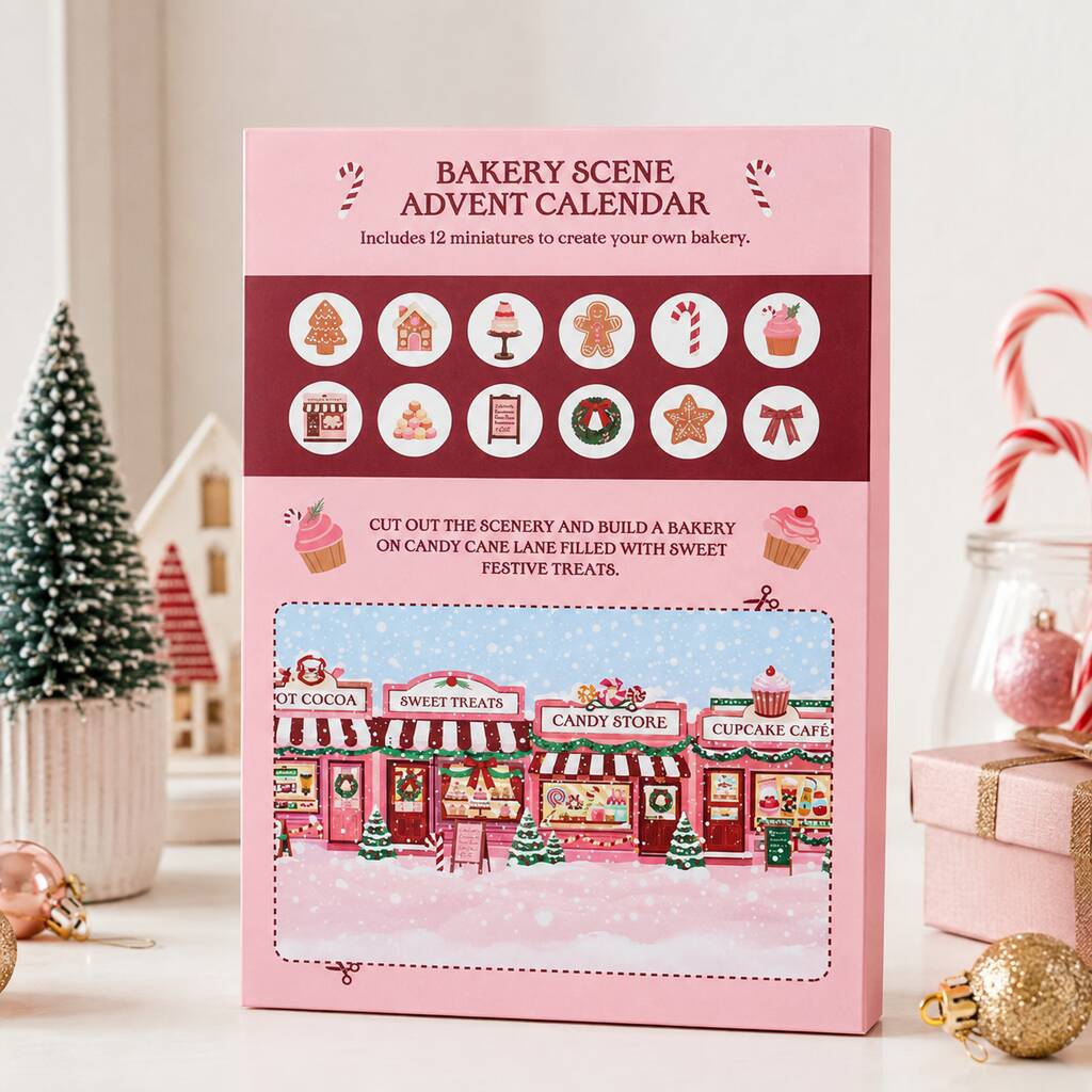 12 Days Christmas Advent Calendar Reusable Sugarplum Bakery Gift