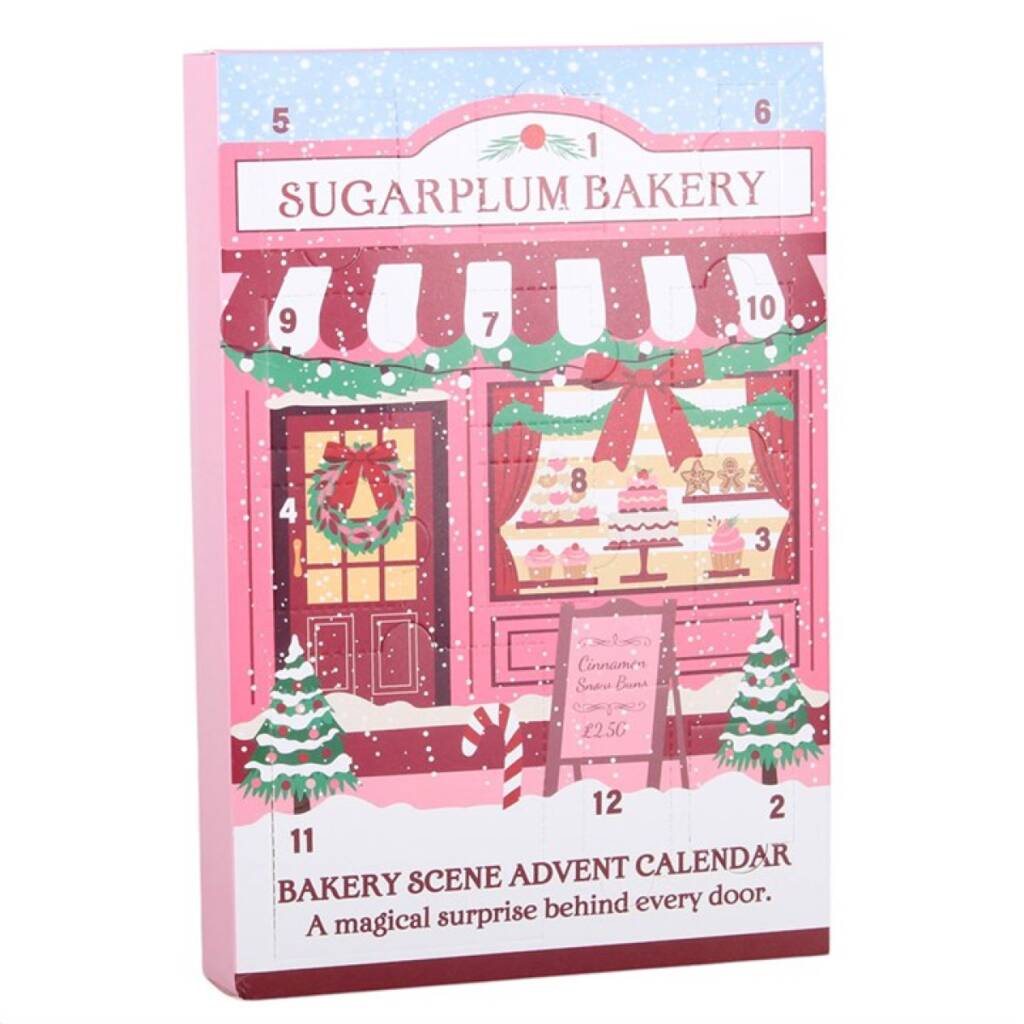 12 Days Christmas Advent Calendar Reusable Sugarplum Bakery Gift