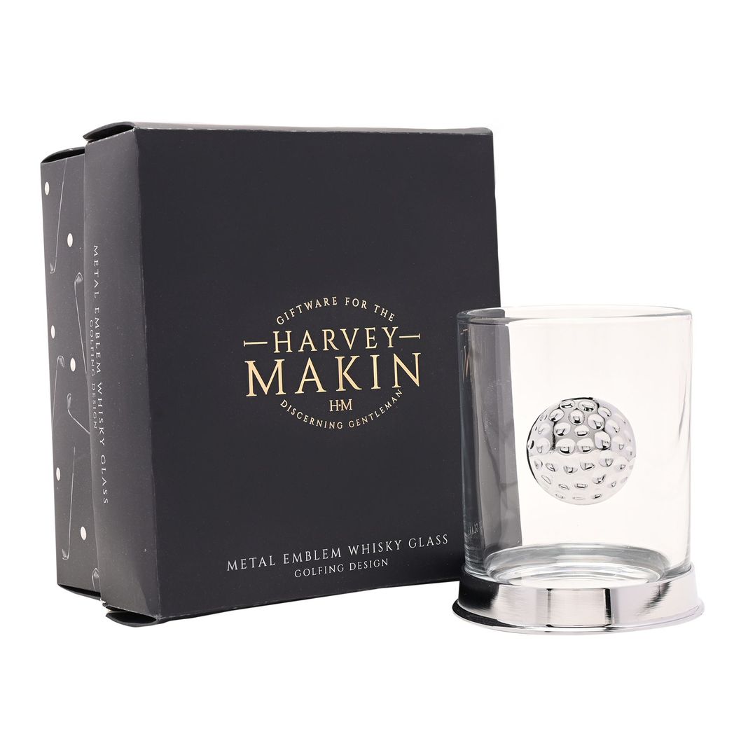 Harvey Makin Whisky Glass - Golf