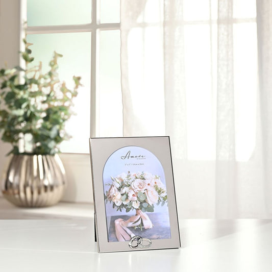 Wedding Anniversary Photo Frame With Rings 5" x 7"