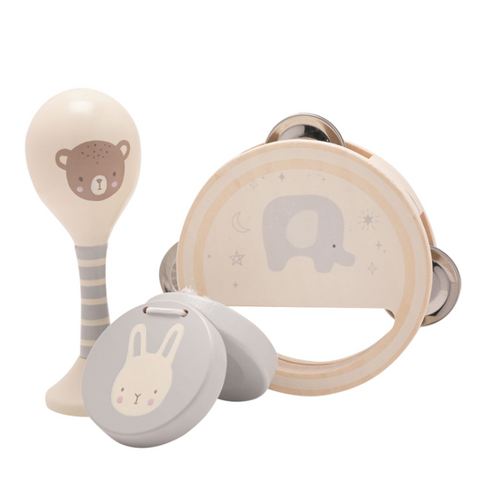 Baby Gift Wooden 3pc Music Set
