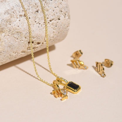 Serenity Zodiac 18k Gold Plated Necklace - Virgo