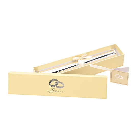 Silver Plated Wedding Certificate Holder Tube Shaped