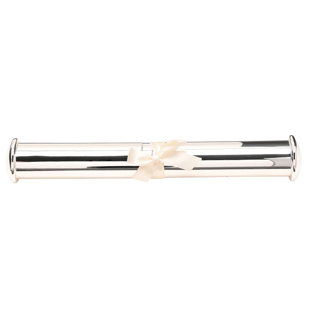 Amore Silver Plated Tube Shape Certificate Holder