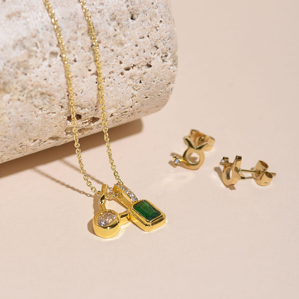 Serenity Zodiac 18k Gold Plated Necklace - Taurus