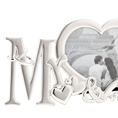 Silverplated Frame - "Mr & Mrs"