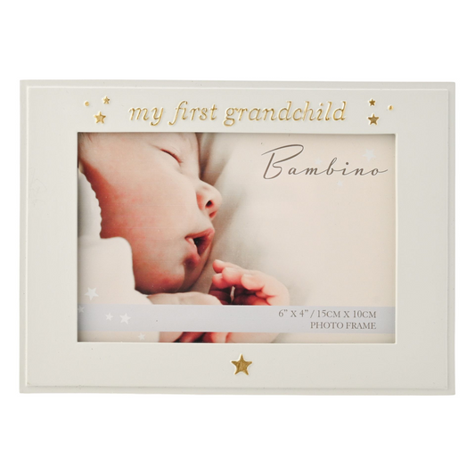 Grandparents Gift - 'My First Grandchild' Photo Frame 6" x 4"