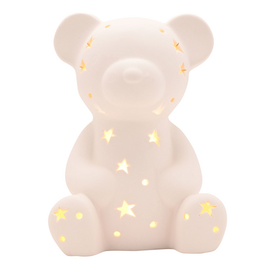 Baby Gift Nursery Room Ceramic Teddy Bear Nightlight