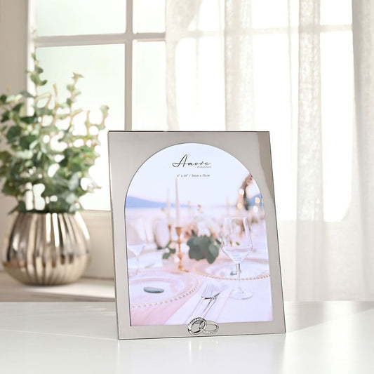 Wedding Anniversary Photo Frame With Rings 8" x 10"