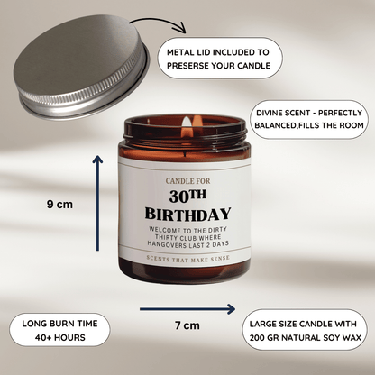 30th Birthday Candles
