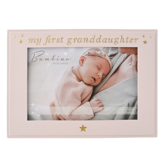 Grandma Gift - 'My First Granddaughter' Photo Frame 6" x 4"