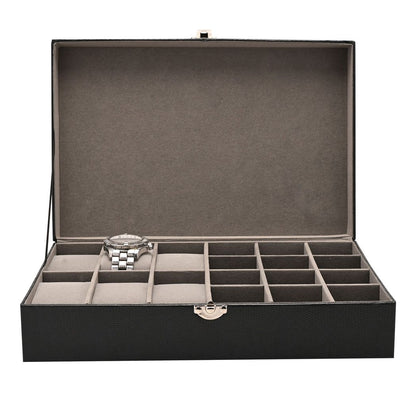 Harvey Makin Watch/Cufflink Box Holds 6 Watches/12 Cufflinks