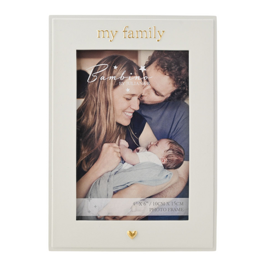 'My Family' Photo Frame 4" x 6"