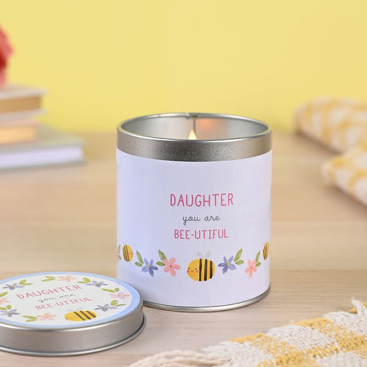 Daughter Gifts Tin Candle 8cm x 7.5cm