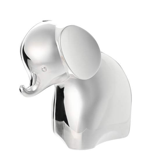 Baby Silver Plated Elephant Money Box