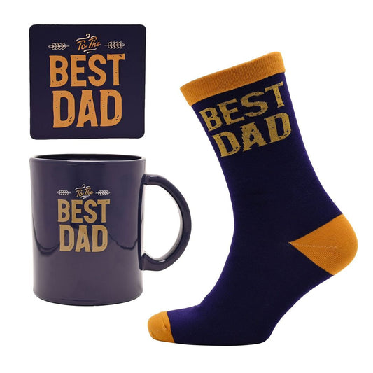 Dad Gifts - Mug, Sock and Coaster Set