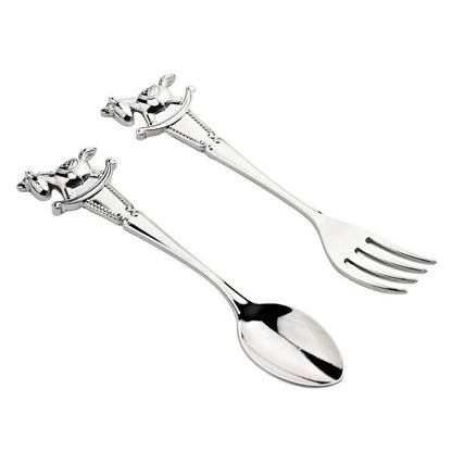 Hello Baby Silverplated Cutlery Set