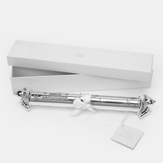Silver Plated Baby Birth Certificate (36/24)